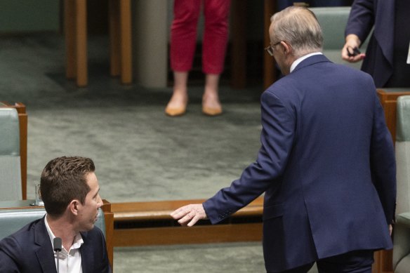 A tense exchange in parliament between Prime Minister Anthony Albanese and Greens housing spokesman Max Chandler-Mather.