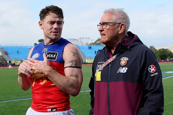 Neale says coach Chris Fagan (right) is the best man manger he’s seen in footy.