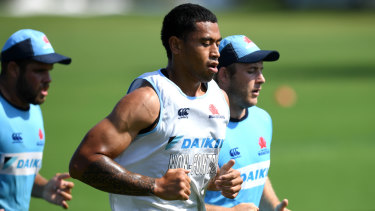 Rising star: John Folau parted ways with the Waratahs last week. 