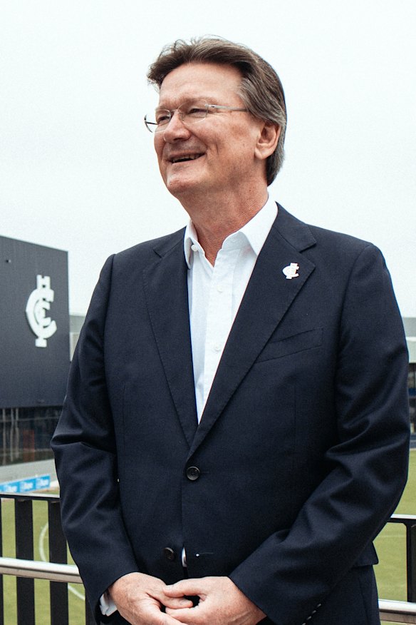 Rob Priestley at Carlton headquarters.,