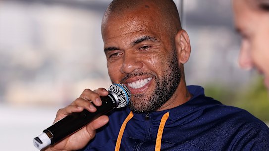 “You have something for me?” Alves toys with the idea of an A-League move. 