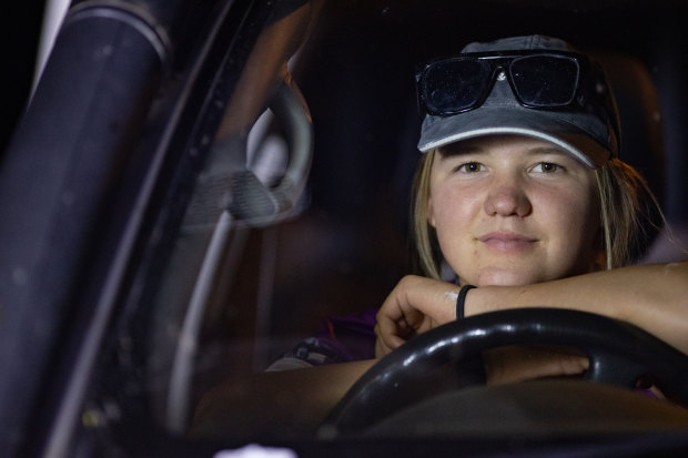 Hannah Berriman travels over an hour to footy training in Shepparton.