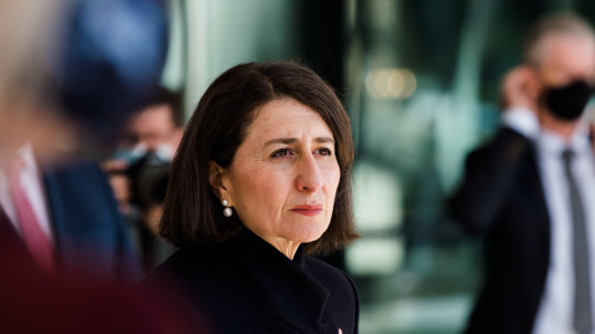 Shooting for 80 per cent: Premier Gladys Berejiklian on Wednesday.
