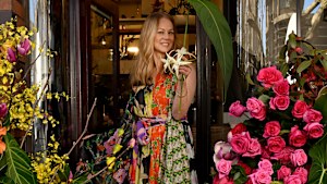 Saskia Havekes at her Grandiflora store in Potts Point, Sydney.