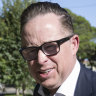 Alan Joyce arrives at  Lachlan and Sarah Murdoch Christmas party in Sydney.