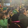 Transport chaos at Sydney Olympic Park rail station after the Women’s World Cup semi-final.