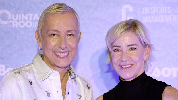 Martina Navratilova and Chris Evert