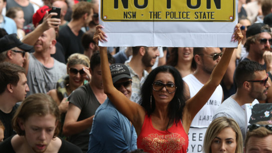 Sydney's controversial lockout laws provoked vigorous debate and protests such as this 2016 rally