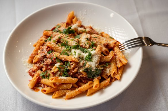 Penne all’amatriciana.