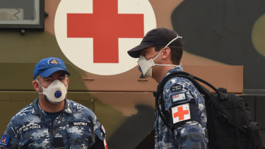 Defence Force medics were sent to  Victoria during the bushfires in 2020