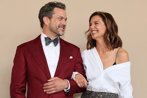 Joshua Jackson and Katie Holmes