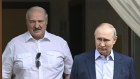 Vladimir Putin and Alexander Lukashenko during a meeting in the Russian resort city of Sochi in June. 