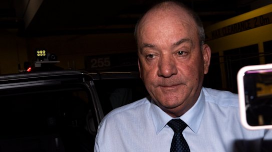 Daryl Maguire arrives at the ICAC on Friday.