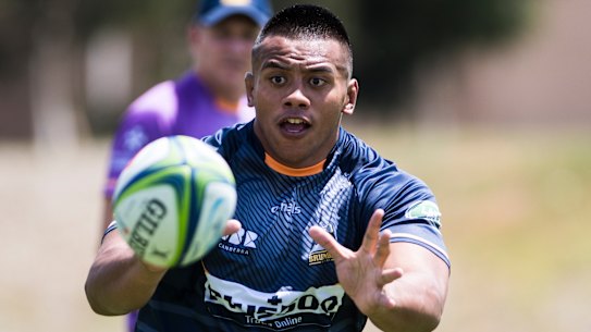Allan Alaalatoa returned to Brumbies training on Thursday.