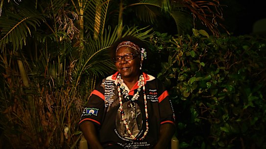 Betty Mabo, the daughter of Eddie ‘Koiki’ Mabo, on Thursday Island in the Torres Strait on Mabo Day.