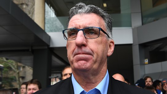 A flair for the dramatic: Health Services Union NSW secretary Gerard Hayes.