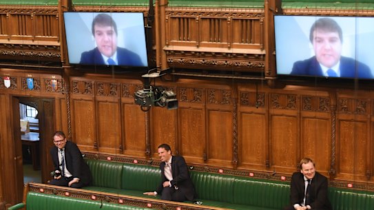 The UK Parliament has already used video screens to allow MPs to ask questions in the House of Commons.  