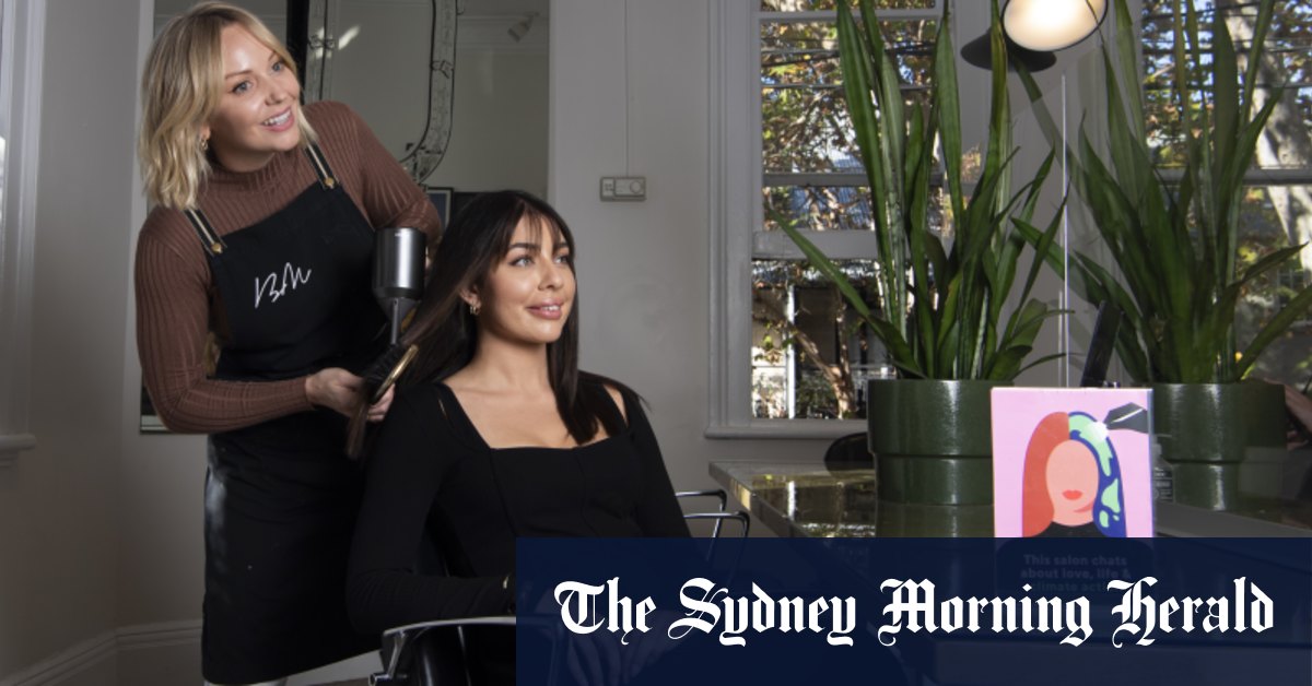 How to foil climate change: Hairdressers tackling curly topic with clients - Sydney Morning Herald