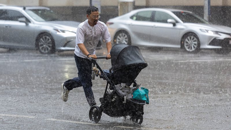 Rain records broken across Victoria with soggy start to October
