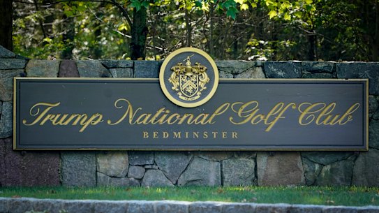 The entrance to Trump National.