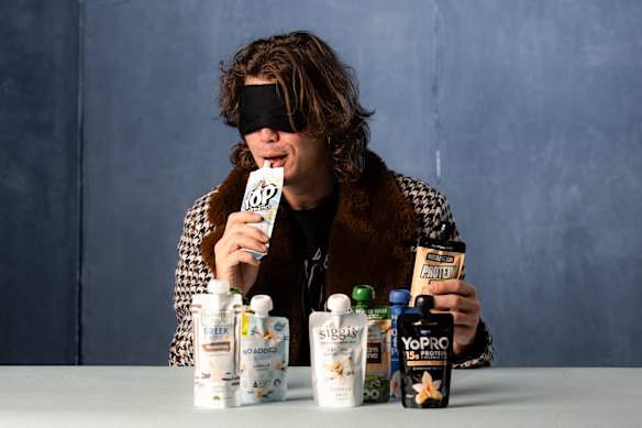  The blind test in progress.