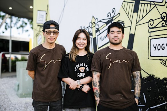 Laga “Bosco” Htoi, Su Sabai Zaw and Min Hein Kyaw.