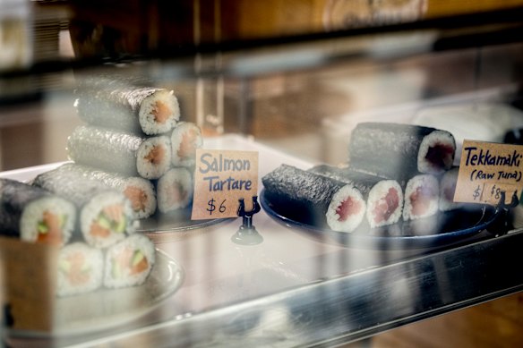 Handrolls at Tochi Deli.