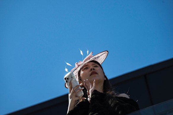 Blue skies at Caulfield Cup.
