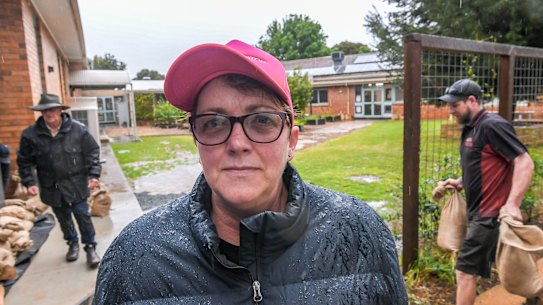 St Joseph’s Primary School principal Liz Trewick says “minds and bodies are tired, but the community spirit is awesome”.