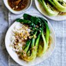 Adam Liaw's bok choy with garlic sauce.