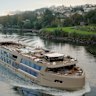 On the river in the cappuccino-coloured MS Estrela.