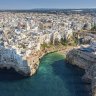 Polignano a Mare, a stunning clifftop town on the coast of Puglia.