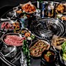 A spread of dishes at Hongdae Pocha.