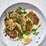 Julia Busuttil Nishimura's zucchini and halloumi fritters.