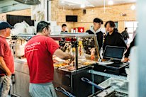 Chomp Chomp’s pick and choose model is similar to the economy rice stalls of Singapore.