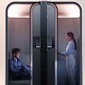 Boeing’s planned workstation, or phone booth, in the sky.