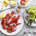 Adam Liaw’s prawn party.