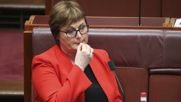 Defence Minister Linda Reynolds says she did not provide a reference for the accused after he was sacked from her office for a security breach.