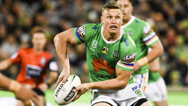 Big, strong, fast... Jack Wighton will terrorise the Rabbitohs line.