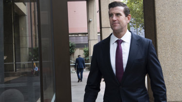 Ben Roberts-Smith arrives at Federal Court on Thursday.
