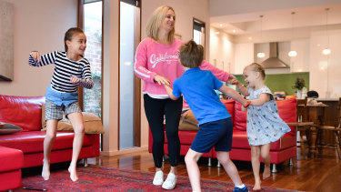 Impromptu dance sessions with the kids have become a regular part of  Georgie Spring's work days. 