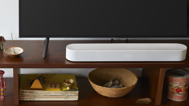 The Sonos Beam is small but smart, with much bigger bass than its frame would suggest.