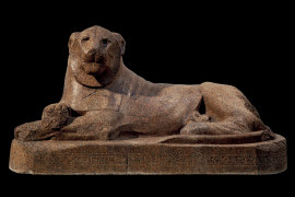 Lion of Amenhotep III, part of <i>Pharoah</i>, coming to the NGV in June.