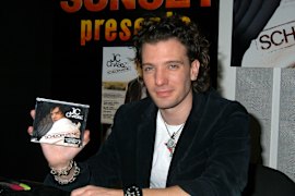 JC Chasez at the launch of his solo album Schizophrenic.