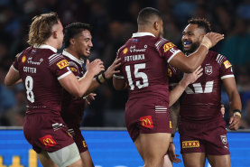 Clutch of late tries seals Maroons’ 38-10 romp