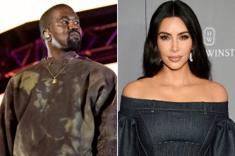 Numerous abuse counsellors have said the online harassment that Ye, pictured left, has unleashed on ex-wife Kim Kardashian, right, highlights that it is an under-recognised form of domestic abuse.  