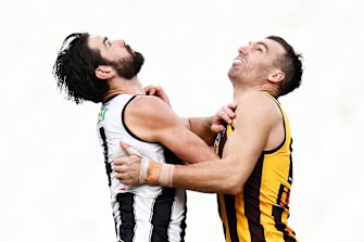 The Brodie Grundy-Jonathon Ceglar battle has been a highlight.