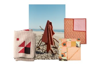 Basshu patchwork quilt;  blanket 
