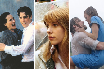 Getting wet in ‘Four Weddings and a Funeral’, ‘Lost In Translation’ and ‘The Notebook’.