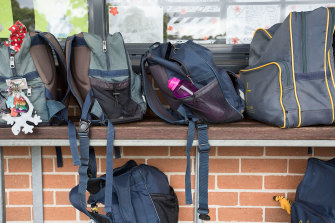 The group recently encouraged Victorian families to leave their schoolbags out the front of their house.